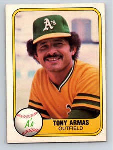 1981 Fleer Tony Armas RC Oakland Athletics #575
