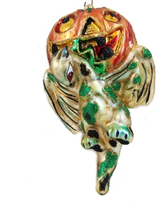 Halloween Drache & Jack O Laterne Wasserspeier Ornament Made in Poland Larry Fraga - Bild 1 von 4