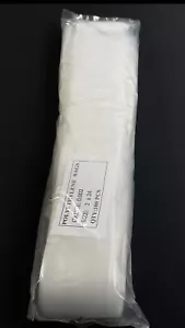 100 Stück 2" x 24" POLY Plastiktüten KLAR niedrige Dichte 2 MIL POLYETHYLEN - Bild 1 von 2