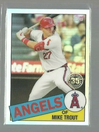 2020 Topps Chrome '85 Topps #85TC1 Mike Trout (ref 113618) - Image 1 of 1