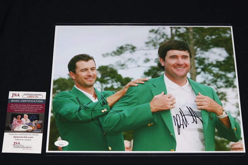 BUBBA WATSON & ADAM SCOTT Signed 11X14 PHOTO The Masters autograph + JSA COA - Image 1 of 1