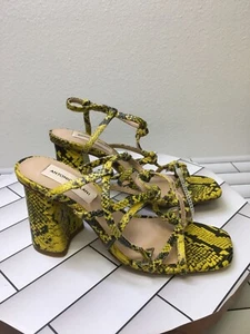 Antonio Melani Bayslie Print Heels Size 6 Leather Sole - Picture 1 of 10