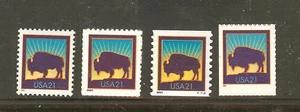 US Scott # 3467, 3468, 3475 & 3484 Bison Set of 4 MNH - Picture 1 of 1