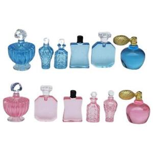 6x 1/12 Dollhouse Miniature Perfume Bottle Cologne Scent Accessories Decoration