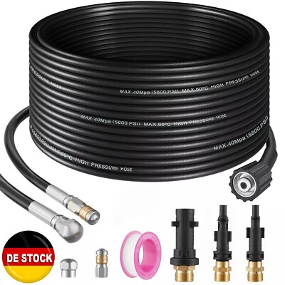 DENOTIP 30m Rohrreinigungsschlauch M22 Kanalratte Abflussreiniger für Kärcher Kränzle