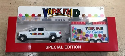 GREENLIGHT 1:64 2016 YORK FAIR ICE CREAM TRUCK AND TRAILER - MAKE OFFERS!!! - Image 1 of 2