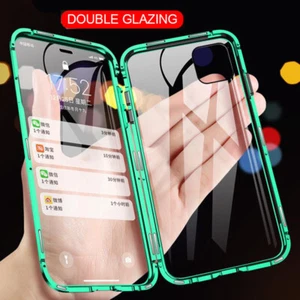 Magnetic Full Cover Screen Protector For iPhone 16 15 14 13 12 11 Pro MAX PLUS - Picture 1 of 22