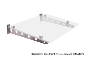 Vordachhalter Edelstahl VF-1050 (1 Paar) Flach Vordachsystem Vordach Türvordach - Bild 1 von 7