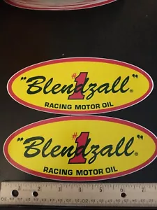 Set Of 2 Blendzall 8 Inch racing Motor Oil Sticker DECAL/STICKER Jet ski Boat - Picture 1 of 3