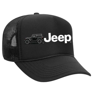Jeep Wrangler Hüte für Herren - Trucker Cap, Snapback, Bekleidung Geschenk für Ihn - Bild 1 von 3