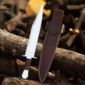 Custom Handmade Alamo Musso Bowiemesser Fixed Blade Bowiemesser Micarta Griff - Bild 1 von 5
