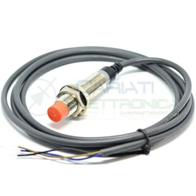 Sensore di Prossimità Induttivo NPN NO M12 10-30Vdc Finecorsa cavo 1,5 metri