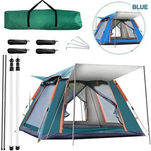 4-5 People Automatic Instant Pop Up Tent for Camping Tent Waterproof UV Protect - Picture 1 of 34