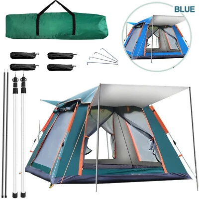4-5 People Automatic Instant Pop Up Tent for Camping Tent Waterproof UV Protect - Изображение 1 из 3
