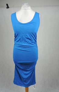 Isabella Oliver Ellis Maternity Tank Dress Blue UK 12 Size 3 LN036 LL 08 - Picture 1 of 5