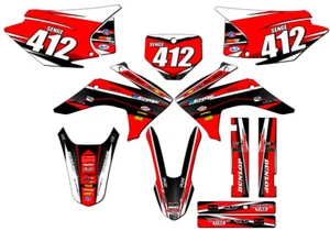 2015-2020 CRF 230 F VIGOR Red Senge Graphics Kit Compatible with Honda - Picture 1 of 10