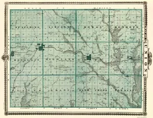 Mapa histórico del condado - Union County Iowa - Andreas 1874 - 23 x 29,69 - Imagen 1 de 20