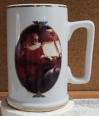 Vintage Coca-Cola Collector Edition 1996 Santa Good Boys and Girls Ceramic Mug - Image 1 of 4
