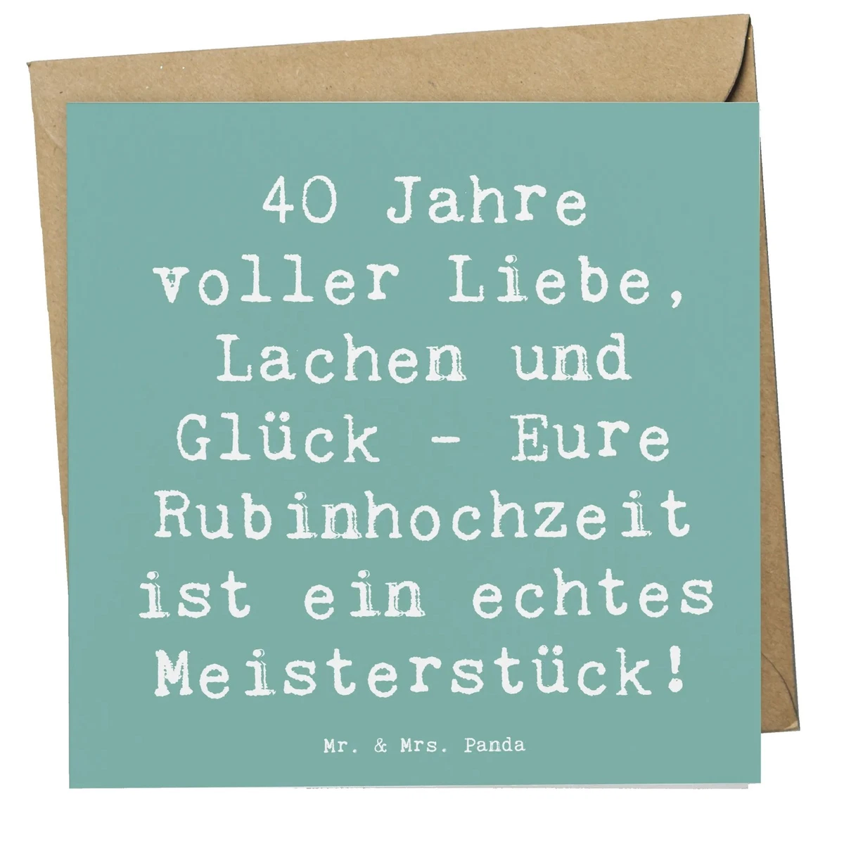 Glückwunschkarte Zum 40. Hochzeitstag - Married In 1985 Design Mit Luftballons, 21,7 X 15,3 Cm