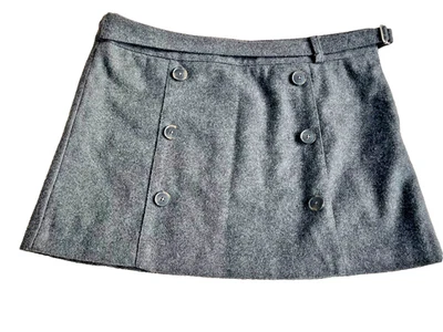 Gap Grey  Wool Blend Mini Skirt size 12 - Image 1 of 4