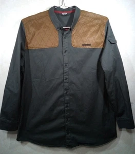 Springfield Armory Camicia Uomo 3X Grigio Marrone Manica Lunga Bottoni Caccia Outdoor - Foto 1 di 13