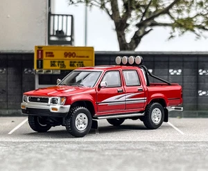 CZ Masdi 1:64 Red 1994 Hilux LN107 Pickup Cab Truck Model Diecast Collect Car - Picture 1 of 7