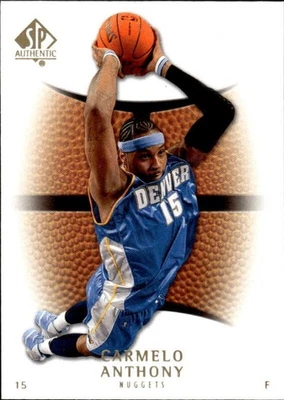 2007 SP AUTHENTIC CARMELO ANTHONY 67 MINT RETAIL BASKETBALL DENVER NUGGETS - Image 1 of 2