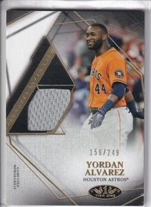 Topps Tier One 2022 - Reliquias certificadas Topps Yordan Álvarez #T1R1-YAL/249 (MEM) - Imagen 1 de 2