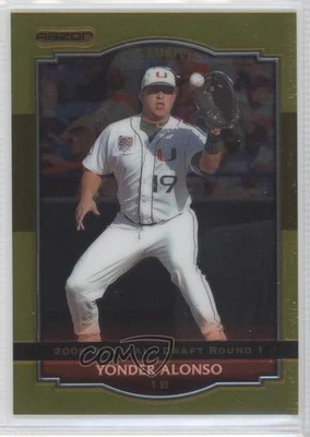 2008 Razor Signature Series Metal Gold Yonder Alonso #BA-YA - Image 1 of 2