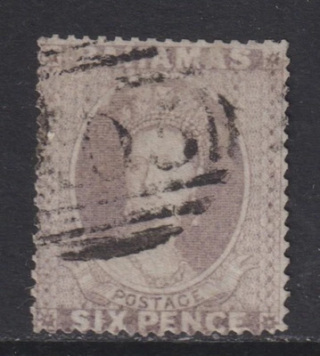 Bahamas 1861 SG 6 Perforation 15 CANC VF - Image 1 of 2