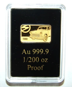 3 kleine Goldbarren Gold 999,9 Trabant je 1/200 Oz Gold - Barren - Bild 1 von 7