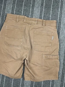 Duluth Trading Shorts Men 32 Brow Flex Fire Hose Utility Chino Relaxed Fit Work - Picture 1 of 13