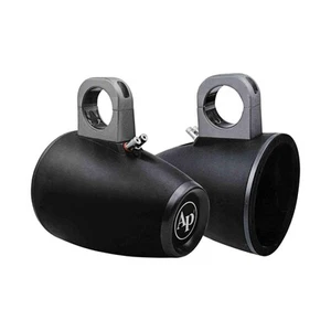 Pair of 6" Black Marine Tower Enclosures for Speakers, LEDs & Tweeters Audiopipe - Picture 1 of 7