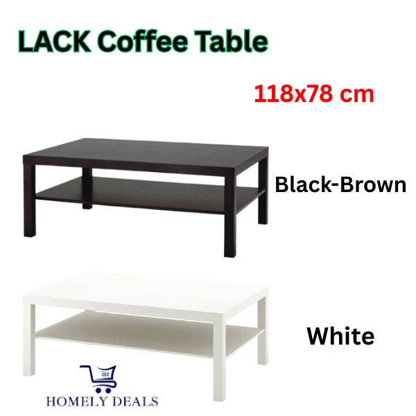 Ikea Lack 2 Tier Coffee Table MultiColours Dining Living BedRoom Table 118x78 cm - Image 1 of 1