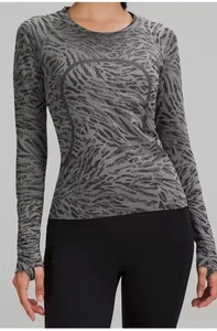 Lululemon Swiftly Tech Long Sleeve 2.0 Race Length Primal Clash Black 6 - Picture 1 of 4