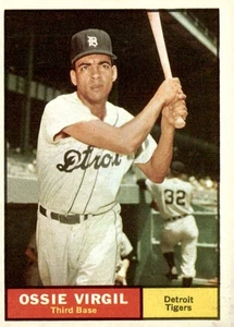 1961 Topps #67 Ossie Virgil Baseball Card Detroit Tigers Ex - Near Mint - Picture 1 of 2