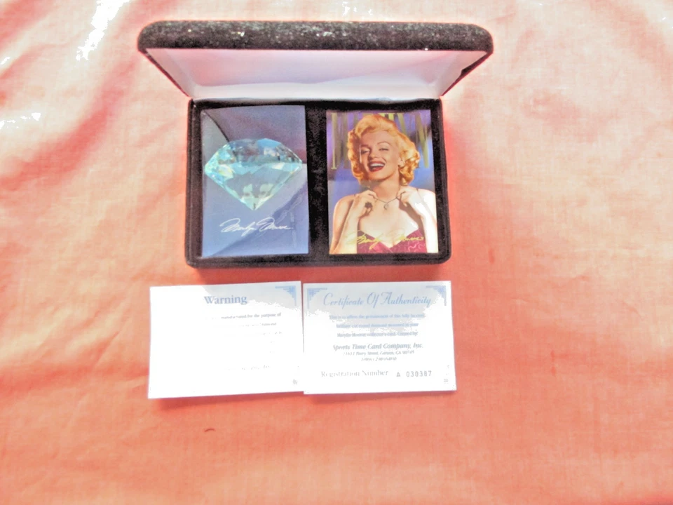 1993 Sports Time Card Company Marilyn Monroe Genuine 1-D Diamond Card W/ COA - Image 1 of 4