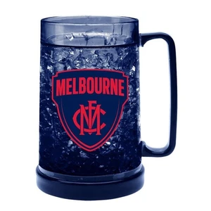 AFL Colour Freeze Mug - Melbourne Demons - 500ML - Gel Freeze Drink Cup - Foto 1 di 2