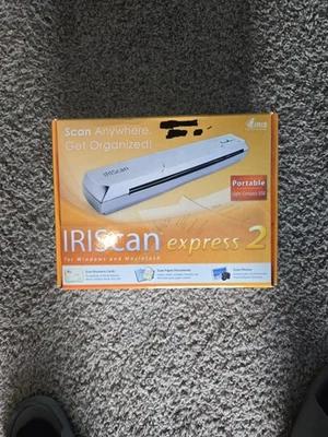 IriScan Express 2-Scan Documents Photos Business Cards Portable Usb Scanner  - Image 1 of 4