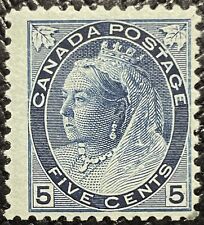 MNH SC#79 5c blue Queen Victoria Numeral issue