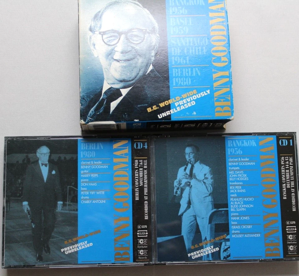 BENNY GOODMAN B.G. ВСЕМИРНО ИЗВЕСТНЫЙ НЕИЗДАННЫЙ [Б/У CD] ДЖАЗ 4 ДИСКА БОКС-СЕТ - Изображение 1 из 3