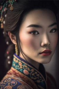 Gorgeous Enchanting Asian Woman 8x10 Art Print 724156664 - Picture 1 of 1