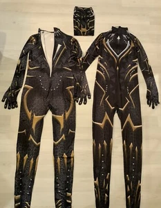 Spider Damen Overall + Gesichtsbedeckung Cosplay Kostüm hautnaher Body - Bild 1 von 7