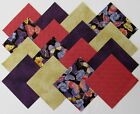 24 5" ELEGANT BUTTERFLIES Precut Fabric Quilt Squares Quilting Butterfly Kit