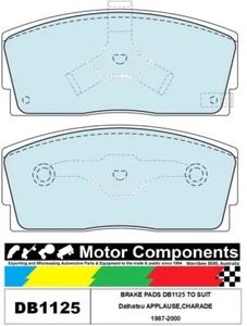 BRAKE PADS DB1125 TO SUIT Daihatsu APPLAUSE,CHARADE 1987-2000 - Picture 1 of 2