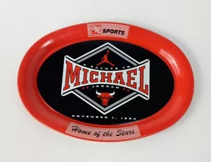 Michael Jordan Tin Tray 1994 Retired #23 Home Of The Stars Basketball 6 Inch VTG - Picture 1 of 5