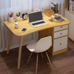 Computer Desk Studying Workstation Laptop Table Home Office Desk Table w/Drawers - Picture 1 of 9
