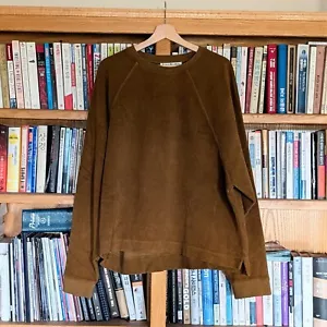 Acne Studios Farmy Teddy Brown Sweatshirt - Picture 1 of 6