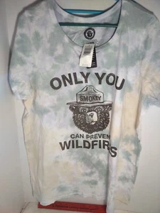Neu klassisches T-Shirt Smokey The Bear Only You Can Prevent Wildfires 2x großer Farbstoff - Bild 1 von 5