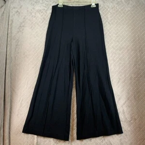 Bailey 44 Womens L Pants Black Wide Leg Palazzo High Rise Pull On Stretch - Picture 1 of 13